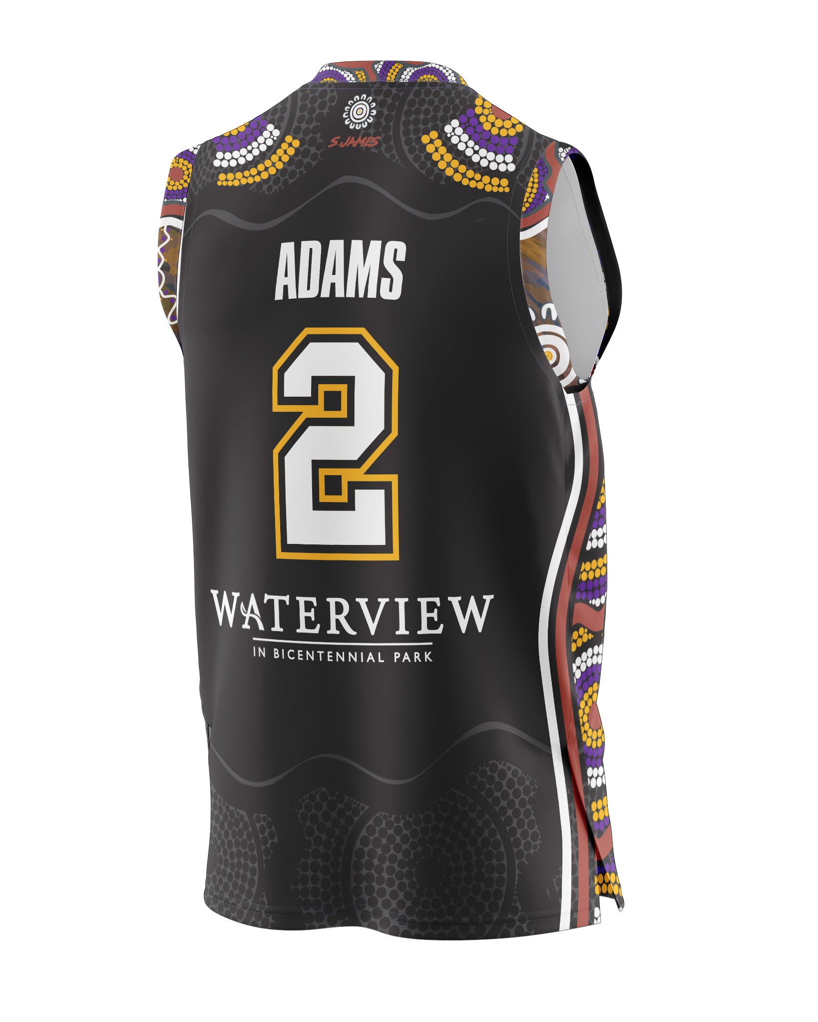 Nb1 13mjy612 Sykadm 20 Sydney Kings Authentic V Neck Indigenous Jersey Jaylen Adams
